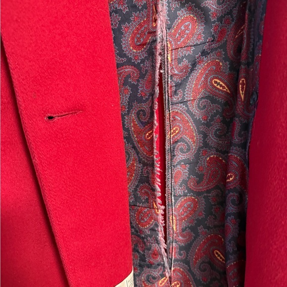 Vintage Alorna red Pure Wool Full Length Winter Coat - Picture 8 of 12